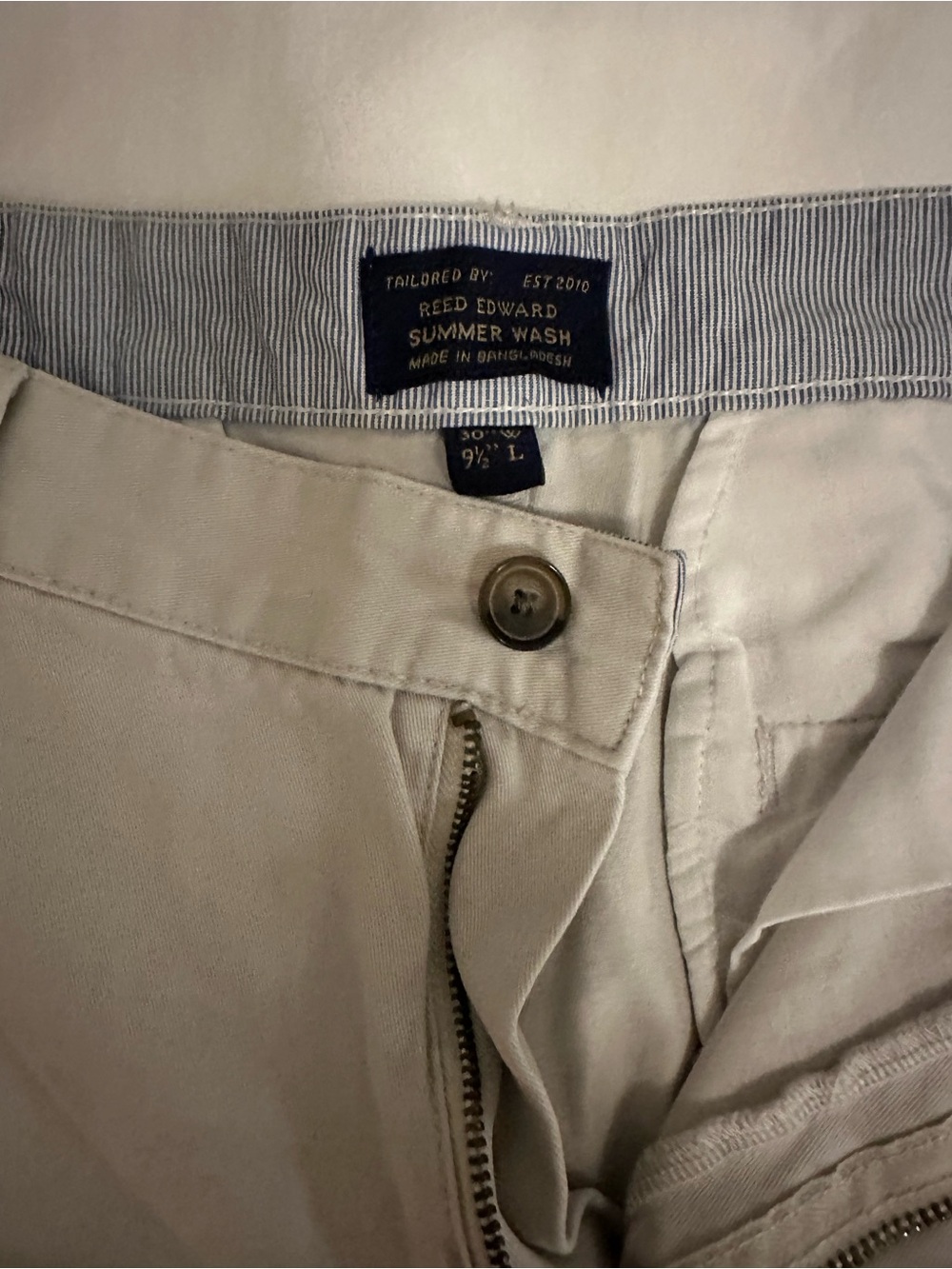 Light Beige Summer Wash Chinos - Men's